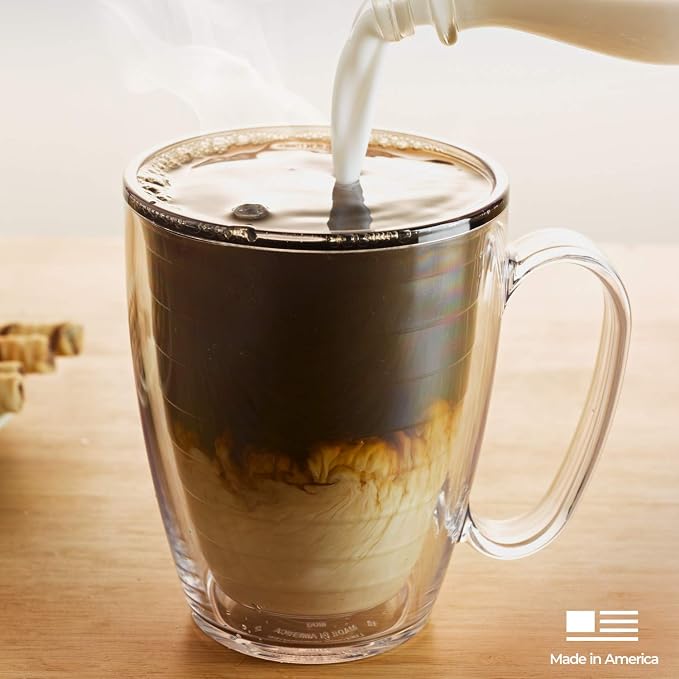 Tervis 16oz Tritan Mug | Tabletop Collection, Quartz | Made in USA, Double-wall Insulated, Coffee & Matcha Stays Hot, Shatterproof, BPA-Free, Dishwasher Safe, Gifts under $25