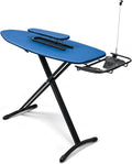 Duwee 18"x48" Deluxe Ironing Board with Retractable Iron Rest | Extra Wide Ironing Board,Heat Resistant Cover and Thicken Padding,Thicken Steel Top Board,with sleeve board,Adjustable Height