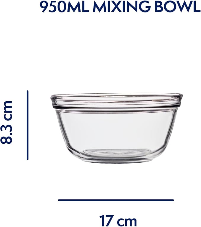 Anchor Hocking Glass Mixing Bowl, 1-Quart