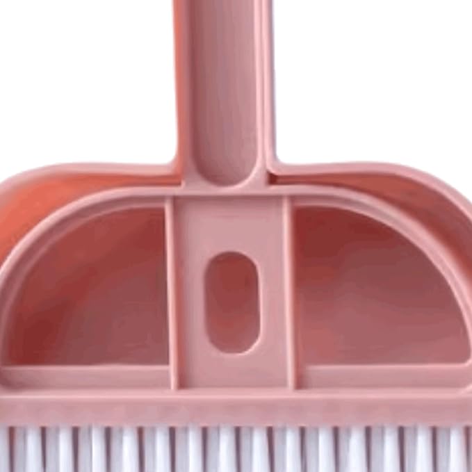 Compact Plastic Small Broom and Dustpan Set Household Desktop Mini Soft Bristle Cleaning Broom and Dustpan Washable Lightweight