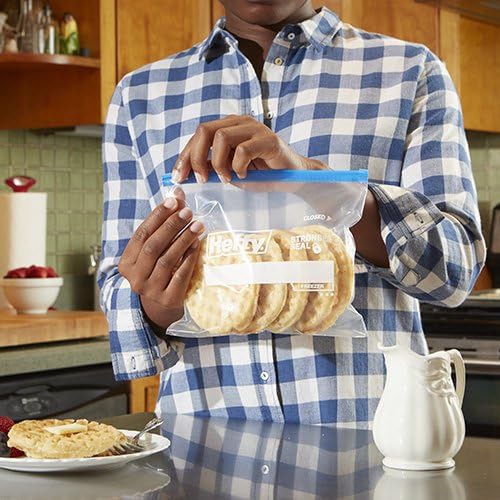 Hefty Slider Freezer Storage Bags, Quart Size, 140 Count