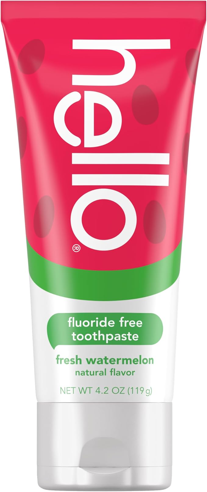 hello Kids Fluoride Free Toothpaste, Fresh Watermelon, 4.2 oz | For Kids of All Ages, Removes Plaque, Polishes and Brightens, Tastes Awesome, Vegan, Gluten Free, SLS Free