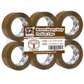 PERFECTAPE Heavy Duty Brown Packing Tape, 1.88 in x 100m, 6 Rolls | Total 600 meters, 2.7 mil, Ultra Strong, Refills for Moving, Packaging and Shipping