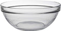 Duralex Glass Stackable Mixing Bowls/Prep Bowls Set of 6,Clear. 32¾ oz./ 6.75"