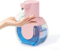 Automatic Soap Dispenser Touchless,Rechargeable Foaming Soap Dispenser,15oz/420ml Smart Hand Soap Dispensers,4-Level Adjustable,Wall Mount for Bathroom Kitchen Dish Soap,Hands-Free (Pink)