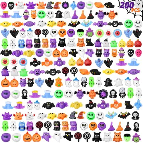 AuroTops 200 PCS Halloween Squeeze Toys for Kids Toy Halloween Party Favors