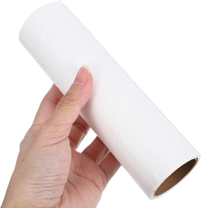 Heavy-Duty Lint Roller Replacement Refills 10 Rolls Extra Sticky Pet Hair Remover Paper Core 38mm Inner Diameter for Clothes, Carpet, and Furniture Cleaning