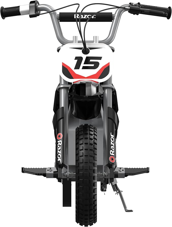 Razor MX400 Dirt Rocket Kids Ride On 24V Electric Toy Motocross Motorcycle Dirt Bike, Speeds up to 14 MPH, Black (2 Pack)