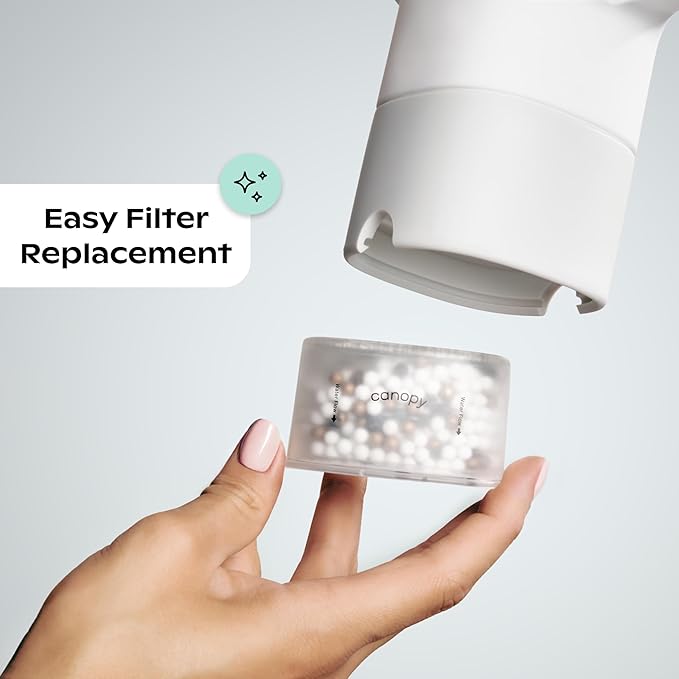 Canopy Baby Bath Tub Filter – Gentler Water Filtration for Delicate Skin | Reduces Chlorine & Irritants | BPA-Free Silicone Spout Cover | Easy Tool-Free Install | Activated Carbon Filtration