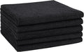 AIDEA Microfiber Cleaning Cloth Black 5PK, Microfiber Towels for Cars, Premium Car Cloths, Dusting Cloth Lint Free Cleaning Rags for SUVs, House, Kitchen, Window, Workshops,12×12"