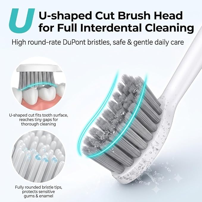 LBO Blue Light Electric Toothbrush for Adults 1 Brush Head, Professional 460nm Whitening Tech, 31,000VPM Sonic & Oscillating Cleaning with Smart AI Sensor, 6-Month Long-Lasting Battery