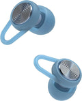 Hears Plus Ear Plugs for Noise Reduction - Patented Reusable Concert Earplugs, 25dB SNR Sound Reduction, Hypoallergenic for Musicians, Motorcycle and Sleeping with 4 tip Sizes - Blue Lagoon