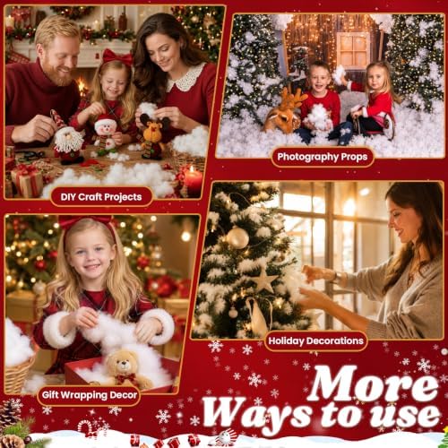Christmas Decoration Fake Snow, Artificial White Clouds for Christmas Tree