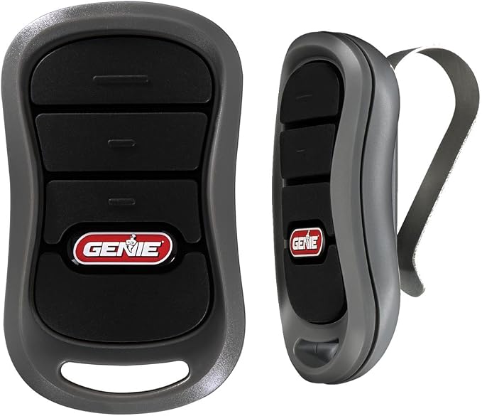 Genie 3-Button Garage Door Opener Remotes (2 Pack) - Each Remote Controls Up To 3 Genie Garage Door Openers -Compatibility Only With Genie Intellicode Garage Door Openers - Model G3T-R, Black | 2 Remotes Included, Intellicode Technology, Each Individua...