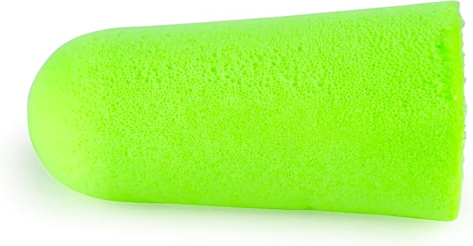 Moldex Pura-Fit Foam Earplugs – Soft, Comfortable, Uncorded, Disposable Ear Plugs, NRR 33dB Noise Reduction for Hearing Protection, Bright Green, Made in USA, 200 Pairs, 6800