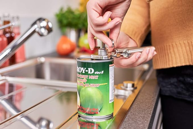 Rösle 12757 Stainless Steel Manual Can Opener with Pliers Grip Opens Can at Seam 7.9 in. | Pliers grip, opens cans at the seam