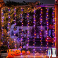 JMEXSUSS 200 LED USB Plug in Orange and Purple Halloween Lights