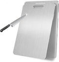 Katori Titanium Cutting Board, New 100% Pure Titanium Cutting Boards for Kitchen, Double Sided Food Metal Chopping Board, Non Toxic Dishwasher Safe Durable Metal Cut for Meat Fruit Vegetable (M+L)