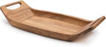 Ironwood Gourmet Norwegian Saddle Serving Tray, 9 x 18 x 3 inches, Brown