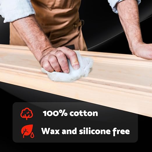 S&F STEAD & FAST Tack Cloth for Automotive Painting, White, 12-Pc Tack Cloths for Removing Dust from Woodworking