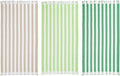 LANE LINEN 3 Pack Cotton Beach Towel, Oversized, 39"x71" - Tropical Garden | Classic Cabana Stripe - Lightweight & Packable - Great For Pool, Swim & Travel - Machine Washable, Tumble Dry Low - Pool Day