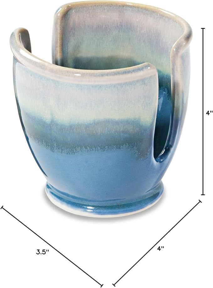 Georgetown Pottery Sponge Holder - Blue Oribe & Purple