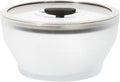 Anyday 8-Cup Microwave Cookware Glass Container with Lid (Black Sesame) | Plastic-Free Deep Food Storage, Stackable Airtight Steamer, Vented, Microwave-Safe Reheating, Steaming Vegetables, Rice