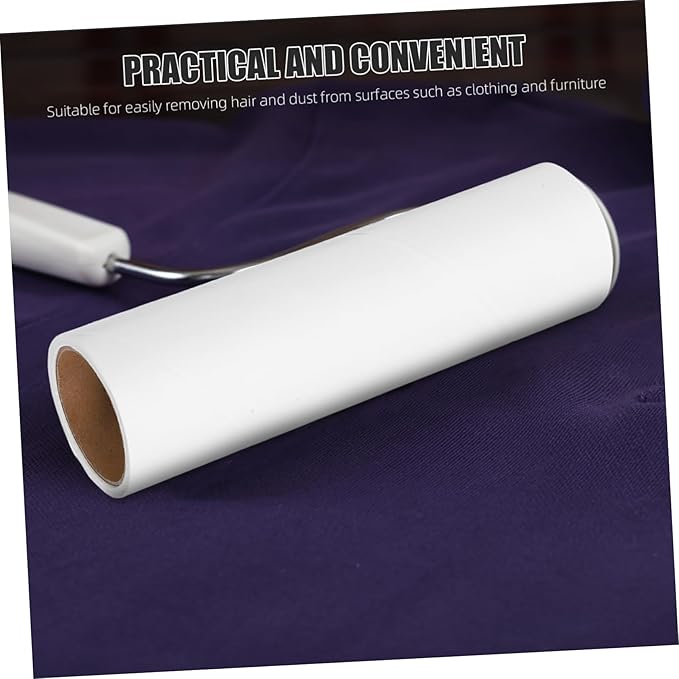 38mm Lint Roller Refills 10 Rolls Sticky PET Hair Remover Replacement for Upholstery Bedding and Couch Extra Adhesive Cleaning Paper Compatible Standard Handheld Rollers