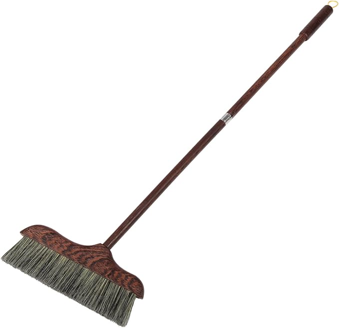 Healifty Handle Soft Bristles Broom for Home Cleaning -Static Floor Wiper for Indoor and Outdoor Use for Pet Hair and Dust Removal and Compact Design