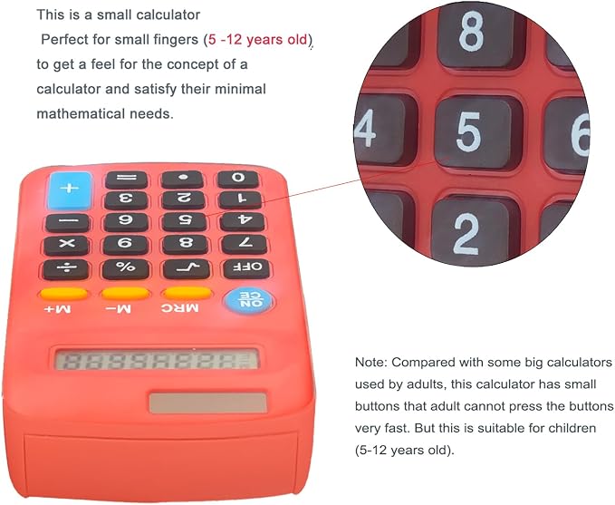 Calculators Bulk,Calculator Small (C, Set of 30) | 8 Digit Dual Power Portable Pocket Size Desktop Handheld for Classroom Desktop Home