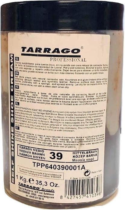 Tarrago Self Shine Shoe Cream 1 kg