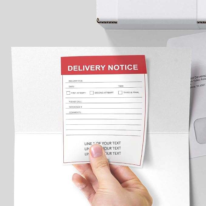 I Heart Deliveries Vertical - Post-it Notes - 6 Pads of 50 Sheets - Printed in the USA