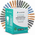 Avistar 240 Prepasted Disposable Toothbrushes Individually Wrapped - Single Use Pre Pasted Disposable Toothbrushes with Toothpaste Built in - Waterless Toothbrush for Travel, Guests, Hotel, & Camping