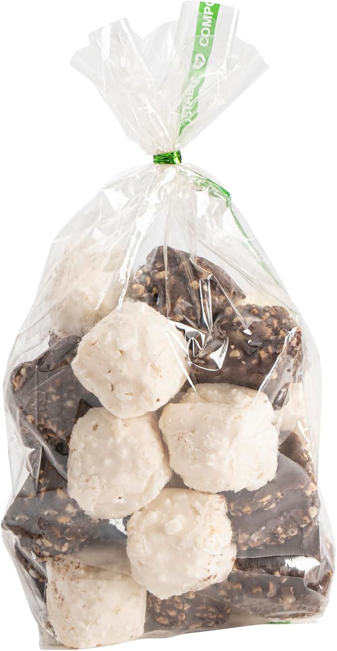 Restaurantware Plastic Gusset Bags 100 Count 3 1/2" x 2 1/4" x 9 3/4" Wicker Dispensing Bottom Gusset Clear Plastic Bags Heat Sealable For Sourdough Bread Cookies Pastries For Home Bakers And Bakeries