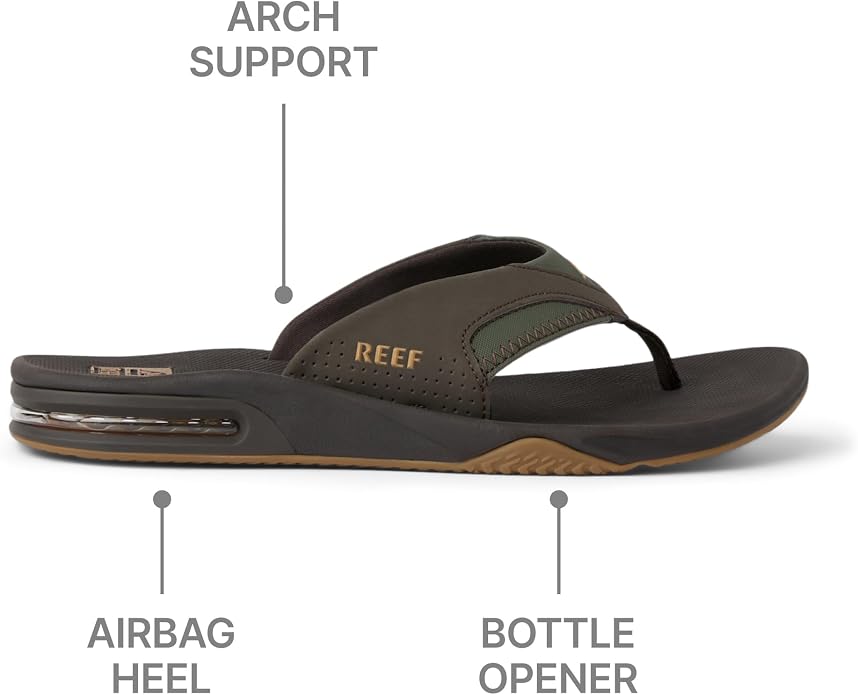 REEF Men's Fanning Bottle Opener Flip Flops