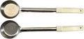 3 oz Solid Stainless Steel Portion Control Ladle Spoon | Commercial-Grade Spoodle for Portioning & Serving - Soups, Sauces & Buffet Service. Color-Coded by Size. Dishwasher Safe.