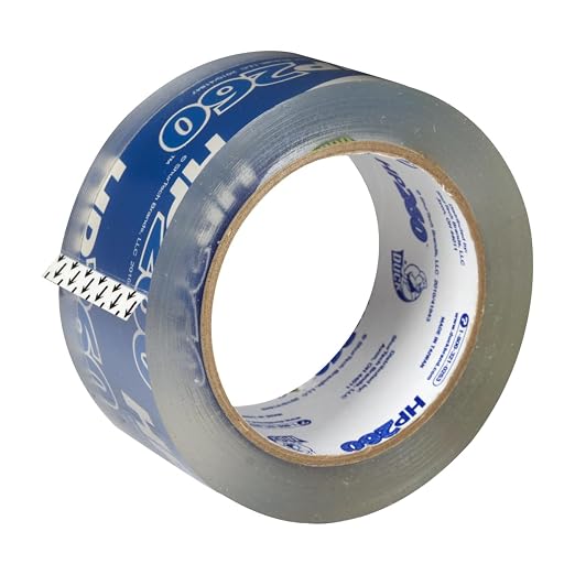 Duck HP260 High Performance Packing Tape Refills, 6 Rolls | Heavy Duty, E-Commerce Shipping, Warehouses, Tear-Resistant, Crystal Clear, 3" Core, 1.88 Inch x 60 Yards