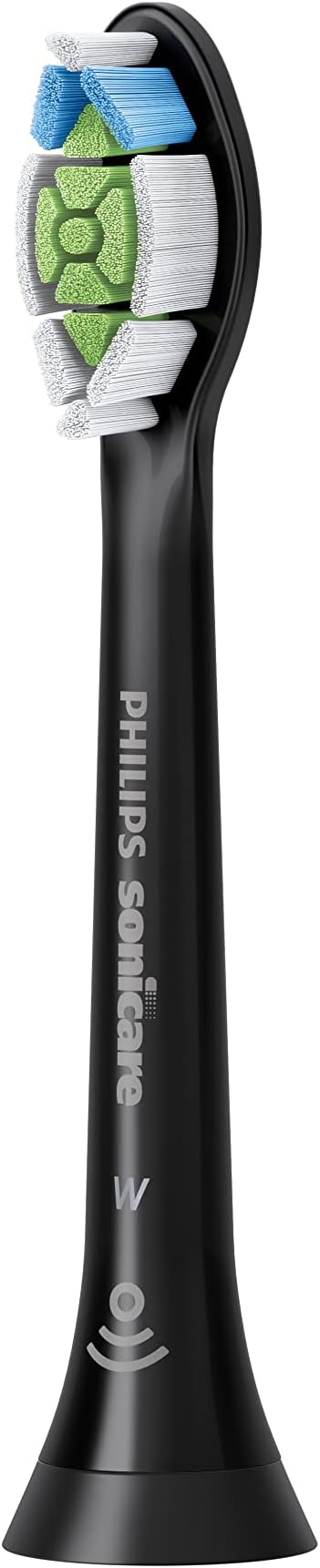 Philips Sonicare W DiamondClean - Genuine Replacement Electric Toothbrush Heads, Black, 2 Pack, HX6062/95