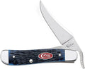 Case WR XX Pocket Knife Navy Blue Jigged Bone Russlock Item #7057 - (61953L SS) - Length Closed: 4 1/4 Inches