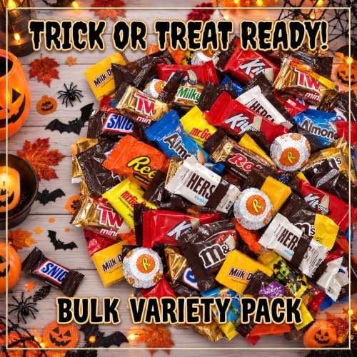 Assorted Candy Variety Pack 5 lb, 225 Ct - Individually Wrapped Chocolate