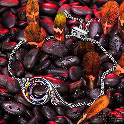 Kate Lynn Rise From the Ashes Phoenix Bracelet for Women, Adjustable Slider