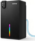 98 OZ Small Dehumidifier for Home 1000 Sq Ft, Quiet Dehumidifier with Drain Hose, Auto Shut-Off, Sleep Mode, 7-Color Light for Basement, Bedroom, Bathroom, Closet, RV (Black)