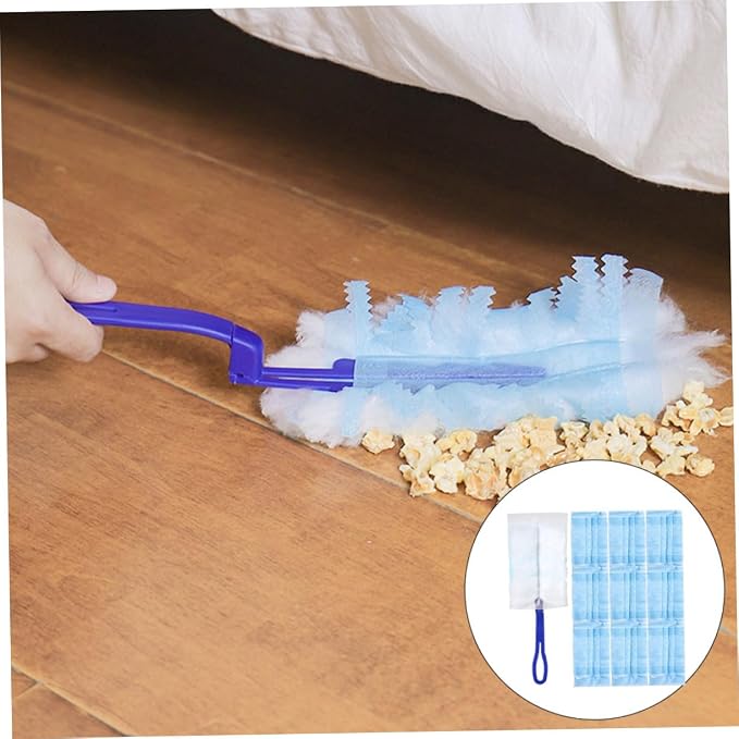 PRETYZOOM Disposable Hand Duster Brush with Handle for Easy Dust Cleaning Versatile Static Duster for Furniture Floors and Ceiling Fans
