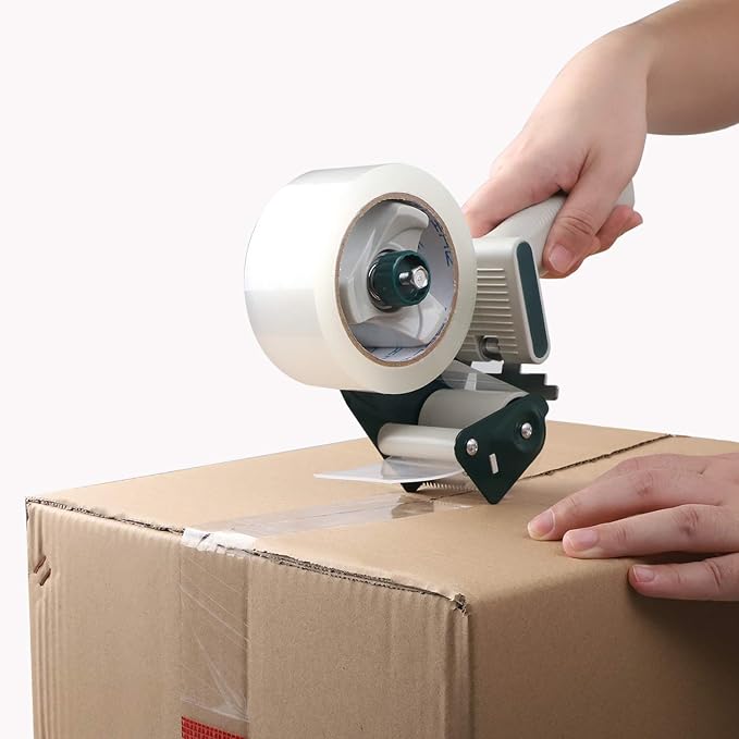 JARLINK Clear Packing Tape (18 Rolls) Bundle with 2 Dispenser Guns with 2 Rolls Tape for Shipping Packaging Moving Sealing