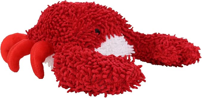 MIGHTY Tuffy Microfiber Medium Ball Crab Dog Toy | Ultra Durable Plush Toy with Multiple Layers & Reinforced Seams , Washable and Floats , Mighty® Construction