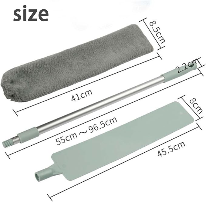 2026 New Retractable Gap Dust Cleaning Artifact with 3 Microfiber Dusting Cloths,Extendable Duster Cleaning Tool,Reusable Washable Dusting Wand for Home,Ceiling,Blinds,Furniture(1PCS)