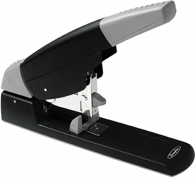 Swingline Heavy Duty Stapler, 210 Sheet Capacity, High Capacity, Jam Free, Comfort Handle, Metal, Black and Gray (90002)