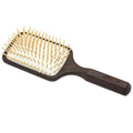 Ibiza Hair Paddle Detangling Brush (CX2) | Natural Wooden Pins to Stimulate Scalp & Reduce Drying Time | Durable, Lightweight Carbonized Wood | Hypoallergenic Design