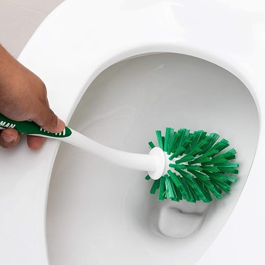Libman Commercial 1020 Angled Toilet Bowl and Urinal Brush (Pack of 6)