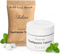Fluoride Toothpaste Tablets with nHAp, Cool Mint, 1-Month Tin
